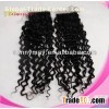 Bleached Knots Lace Top Closure Deep Curl Swiss Lace