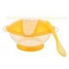 Infant Feeding Set With Anti Fall Spoon , Suction Cup Baby Bowl 12.9 X 7.5 X 15cm Size