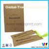 Recycled Small CKMY Brown kraft paper Custom Card Printing with Ribbon
