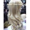 Long Blonde Heat Resistant Synthetic Full Lace Wigs Body Wave Style