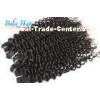 Spiral Curl 8" 13" Cambodian Hair Bundles , Highlighted Ombre Hair Extensions Weft
