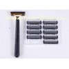Fixed head twin blades manual shaving razor , metal handle safety razor