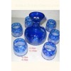 decal, paint bottle with 6 cups drinking Stemless Wine Glass Gift Sets / Set