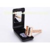 Male butterfly open safety razor metal alloy long handle one bladed razor