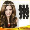 Natural Color Bodywave Brazilian Hair Extensions Weft 22"