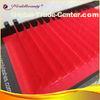 C Curl Red Real Mink Eyelashes Extensions 10mm PBT korea Fiber