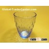 8 oz  Hotel Painting, Frosty, Engraving blue milk / beer Drinking Glass Cup