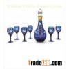 Wedding Decrotive decal, paint Wine Glass Gift Sets / customized Stemless glassware