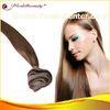 30# Shiny Pu Weft Long Remy Hair Extensions 16 Inch Straight Wave
