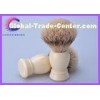 Silvertip Badger Shaving Brush by Slate Shave 20mm Wide Knot white Handle and silvertip badger 