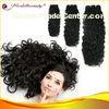 1# 100% Shiny Chinese Remy Hair Extensions 20 Inch With Kinky Curl
