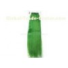 Fashionable Chinese Yaki Non Remy Human Hair Extensions Green Tangle-Free