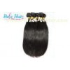 Professional 20" 30" Straight Black Hair Extensions With High Temperature Disinfection