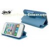 Apple iPhone Protective Cases Blue iPhone4 / 4S Leather Cover Case With Buckle