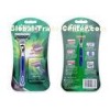 Manual safety 3 blade razor for man , three bladed razor With vitamin E lubrication strip