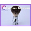 Mens facial care black badger shaving brush , silver shaving brush