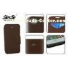 Brown Leather Cell Phone Protective Case , iPhone 4 / 4S Wallet Cover
