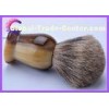 Cosmetic Ox Horn Handle Pure Badger Shaving Brush , shaving soap brush