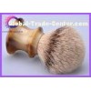 Traditional Handmade high mountain silver tip badger shaving brush faux horn handle