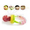 Food Grade Rattle Toy Silicone Baby Teether Safety Fresh Fruit / vegestable Feeder