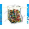 Customized Shop display Clear Display Stands Case , Two Compartment Bin