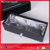 Sinicline velvet lined paper cardboard box packaging weave hair extension packaging