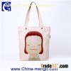 Figure Canvas Tote Bag With Bottom