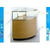 Halogen Light Strip Jewelry Glass Showcase with Laminated Deck