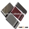 High polished gloss carbon fiber money clip credit card