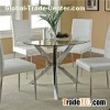 Laminated Glass Round Edge Dinner Table