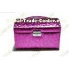 Luxury Cardboard PU Leather Jewelry Boxes With Mirror For Gift Packing
