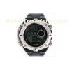 Man PU Strap Analog Digital Wrist Watch 3 ATM Water Resistant Watches
