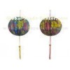 Hanging paper lanterns for weddings With Tassel and Amusing Patterned Printing