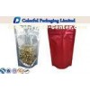 Degradable OEM Foil lined stand up zipper pouch bags With Front Clear Window