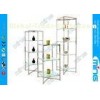 Folding Chrome Glass Display Showcases , Shopping Mall Display Counter