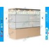 Half Vision Jewelry Tempered Glass Display Cabinets , Locking Sliding Door Showcase