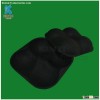 Compostable bagasse molded paper pulp strawberry fruit tray