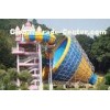 Water Attractions Tornado Slide, Fiberglass Water Slides 14.6m Height Customized