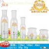 china factory provide and export 120ml 100ml 40ml round glass cosmetic water lotion essence oil bott