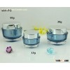 10g 30g 50g round acrylic double wall jar with thick aluminium cap