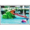 Frog Shape Water Pool Slides, Aqua Park Fiberglass Small Slide For Kids
