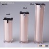 15ml 30ml 50ml plastic square cosmetic ailress pump bottle for man's packaging