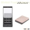 square plastic compact Powder multi colored cases for eyeshadow