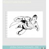 printed super man cartoon book