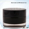 100ml luxurious diamond cap acrylic cosmetic jar