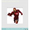 printed iron man cartoon book