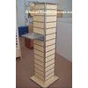 4 Way Steel Plate Slatwall Display Units square base freestanding display gondola