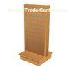 Double sided slatted display unit MDF gondola slatwall panel store fixtures for clothes