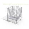 Custom commercial Wire display shelving / square dump bins for storage merchandise