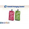 150ml CMYK / Pantone Color stand up packaging pouches , liquid spout bags